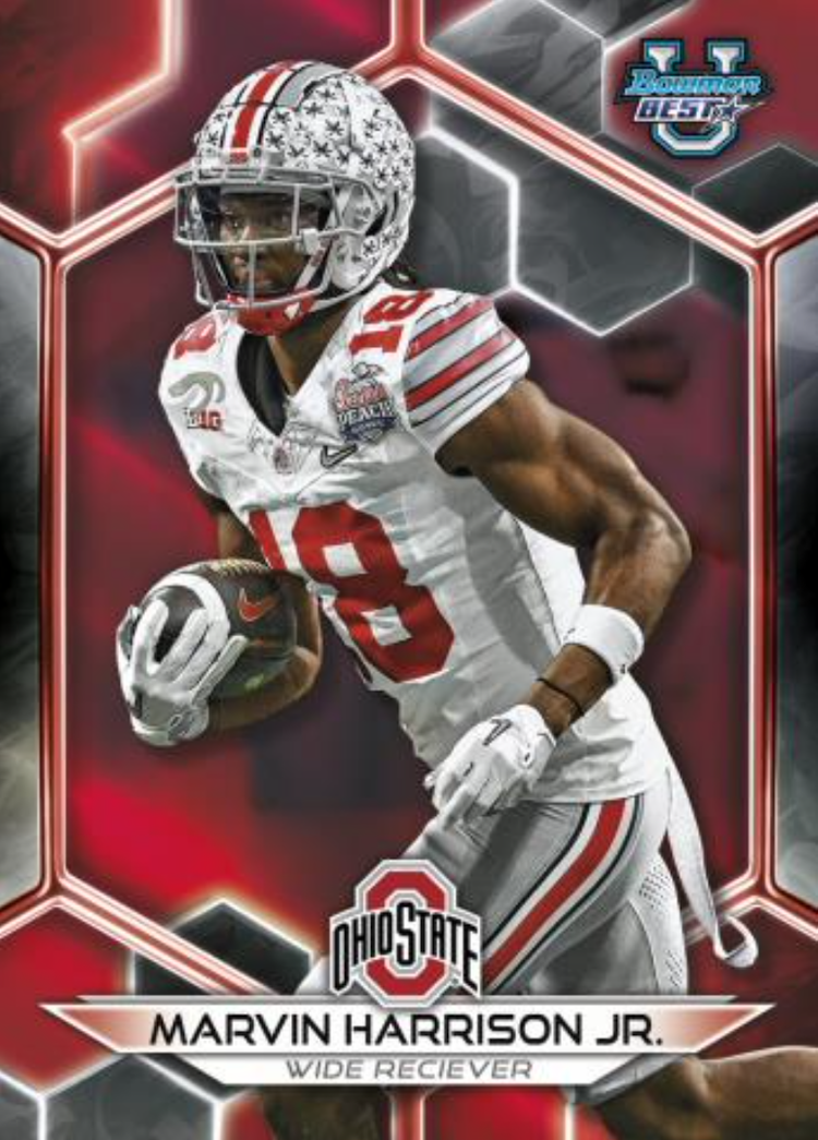 First Buzz 2023 Bowman University Best football cards / Blowout Buzz