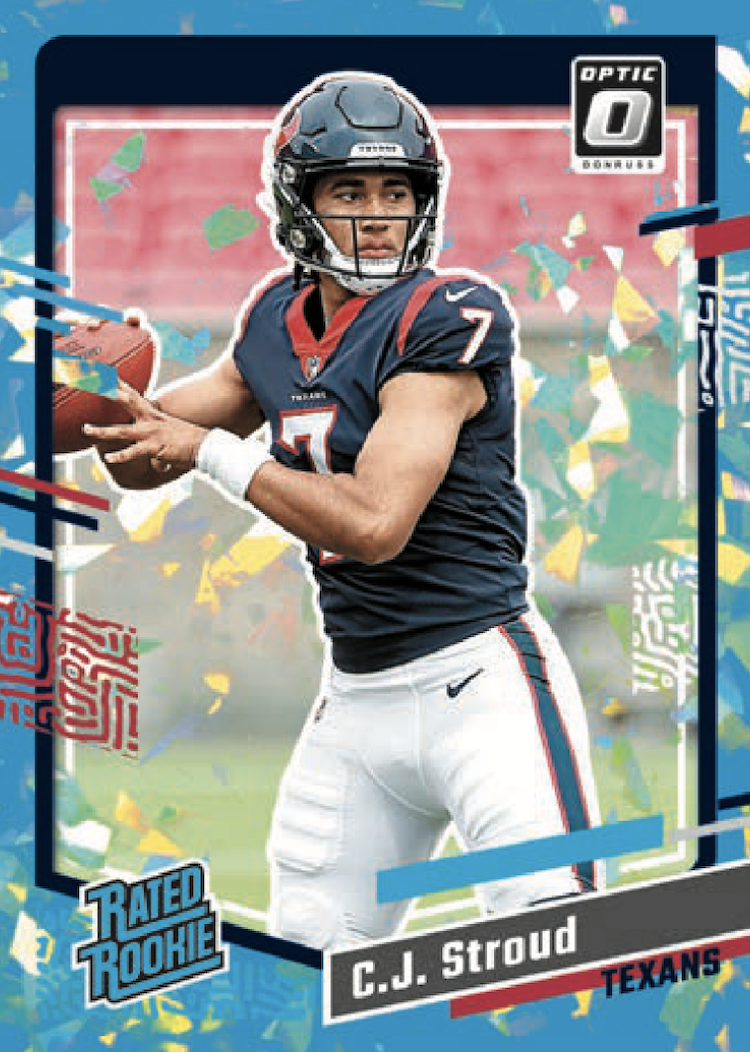 First Buzz 2023 Donruss Optic football cards / Blowout Buzz